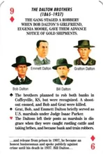 The Dalton Brothers Outlaws of the Old West Playing Card