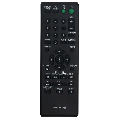RMT-D187A Nue Ersatzfernbedienung fur Sony DVP-SR101P DVP-SR200P DVP-SR401HP