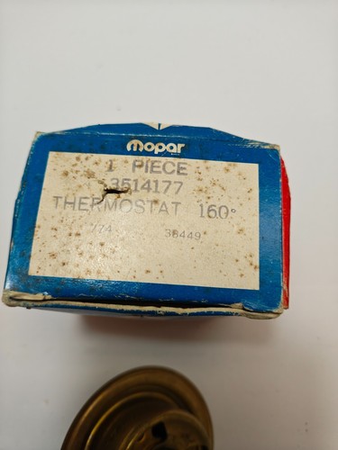 1953-1968 Chrysler Dodge Plymouth 160 Degree Thermostat W/ Gasket 3514177 NOS - Picture 5 of 7