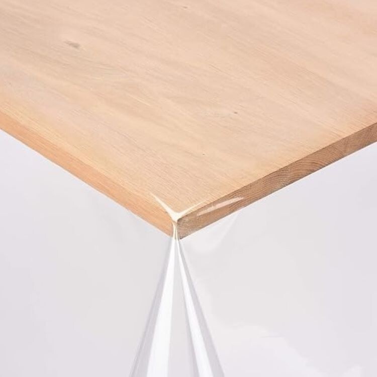 Nappe transparente cristal haut de gamme rectangulaire 140x250cm