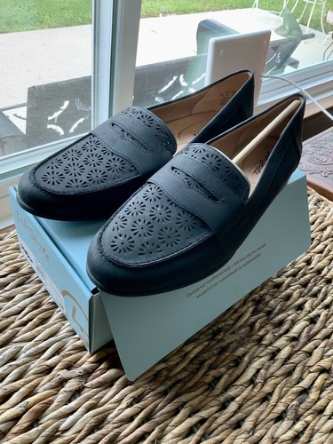LifeStride Womens Madison Black Loafers 