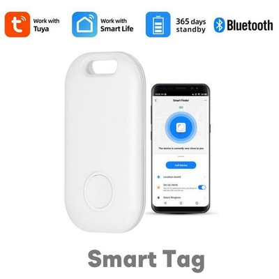 Tuya Mini Anti Lost GPS Tracker Keychain Alarm Smart Wireless Blue Tooth Compati