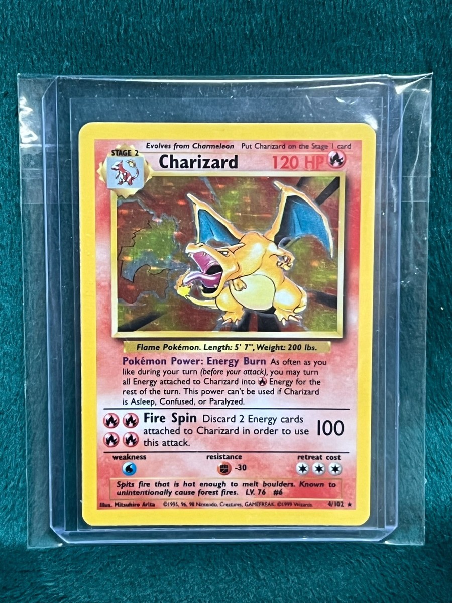 Pokémon Charizard Holo 1999 #4/102 (Not Shadowless) | eBay