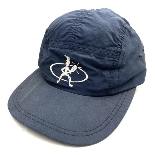 Vintage 90's Balle de Match Tennis Navy Blue Nylon 5 Panel Cap Hat Made In USA