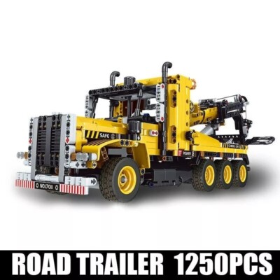 Mould King 17011 Der gelbe Abschleppwagen Ziegel Auto Modell Zum Selbermachen Kinderspielzeug