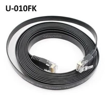 10ft CAT5e Flat Design RJ45 Ethernet UTP Patch Cable - CablesOnline U-010FK