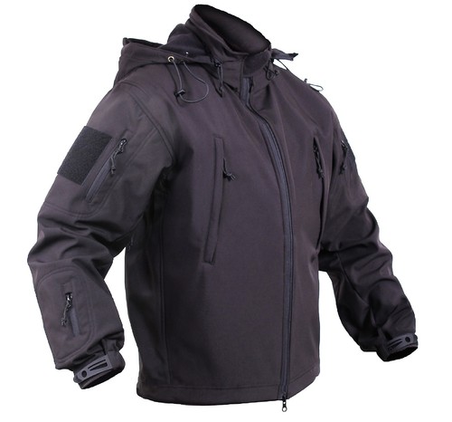Men's Black Concealed Carry Soft Shell 