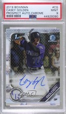 2019 Bowman Chrome Prospect Casey Golden #CPA-CG PSA 9 MINT Auto 1u6