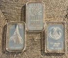 THREE ( 3 ) 10 gram .999 Fine Silver Bars | Bullion Collector / Stacker Lot