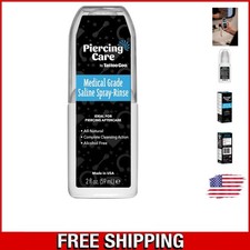 All-Natural 2 oz Piercing Cleansing Spray - Safe Aftercare for Oral Dermal Use