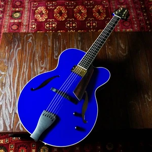 Sadowsky Jim Hall Model Blue Custom Color electric guitar with hard case