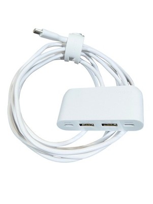 Aa2U Belkin 4-Port USB Power Extender For Apple, Samsung, Google. White
