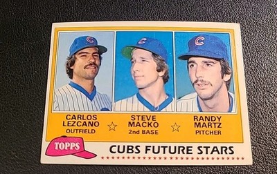 1981 Topps - Future Stars Randy Martz, Carlos Lezcano, Steve Macko #381 (RC)