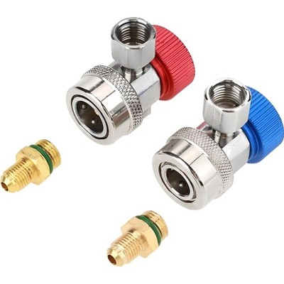 Verstellbarer AC Schnellkuppler, Kältemittel Adapter, Kupplung, R134a, Auto