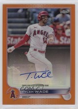 2022 Topps Chrome Update Auto Orange Refractor 9/25 Tyler Wade #AC-TW Auto ok2