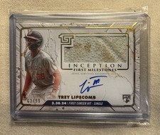 2024 Topps Inception TREY LIPSCOMB Auto 63/99 First Milestones Base Relic Rookie