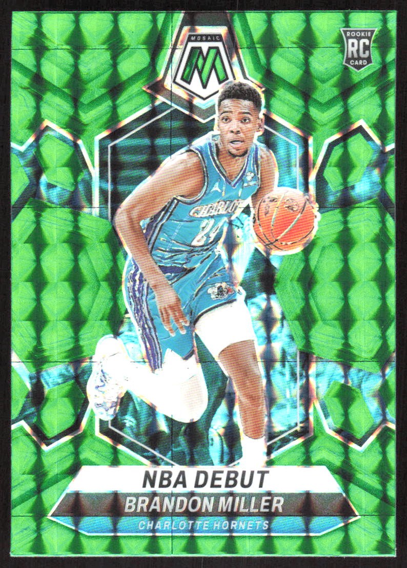 1720G 2023-24 Panini Mosaic #252 Brandon Miller Green