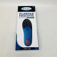 PCS Sole Orthotic Insoles Plantar Fasciitis  Men 9-9.5/Women 11-11.5 220+ LBS