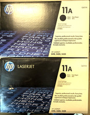   Lot of 2 Genuine HP 11A Q6511A Black Toner Cartridge LaserJet 2410 2420 2430  