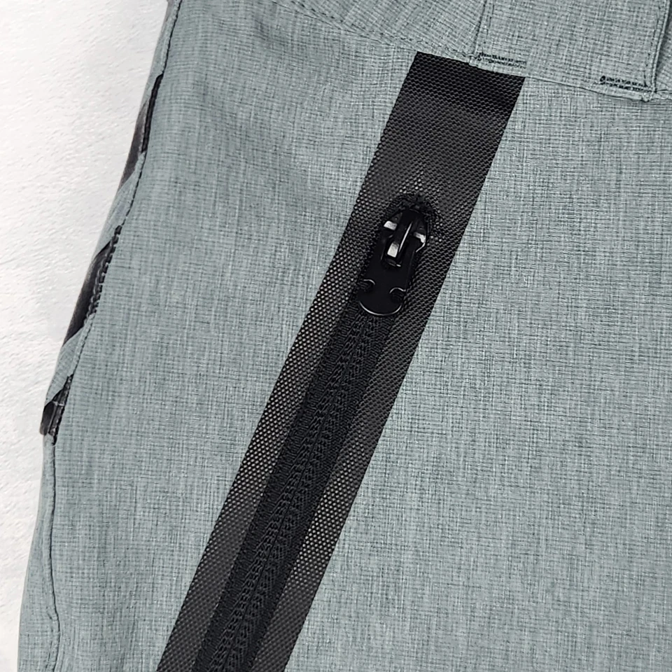 Race Face Shorts Mens Medium Gray Cycling Motorcross Riding Zip Pocket 31x13 - Image 4 of 4