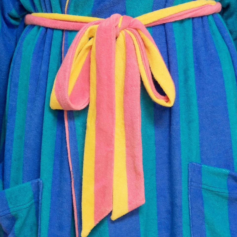 Bata reversible manga larga Pride adulto rayas azules, XL/XXL Foto 4 de 4