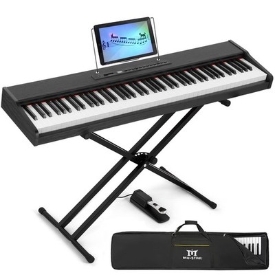 Digital Piano 88 Key Weighted with Stand, 88 Key Semi Weighted Keyboard Piano...