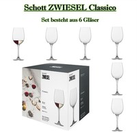6 Schott Zwiesel Weinglas Rotweinglas Wasserglas Glas Classico GläSer WeingläSer