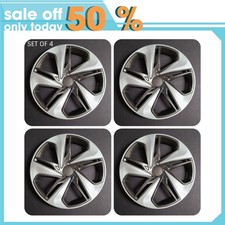 4 Fit Honda Civic 2006-22 Silver Black 16 Hub Caps Full Wheel Covers Steel Rims