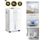 Dehumidifier for Basement Home Bathroom Dry Clothes Quiet 1500 Sq Ft