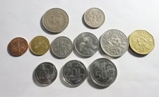 Singapore 1967 - 2008 x 10 different coins