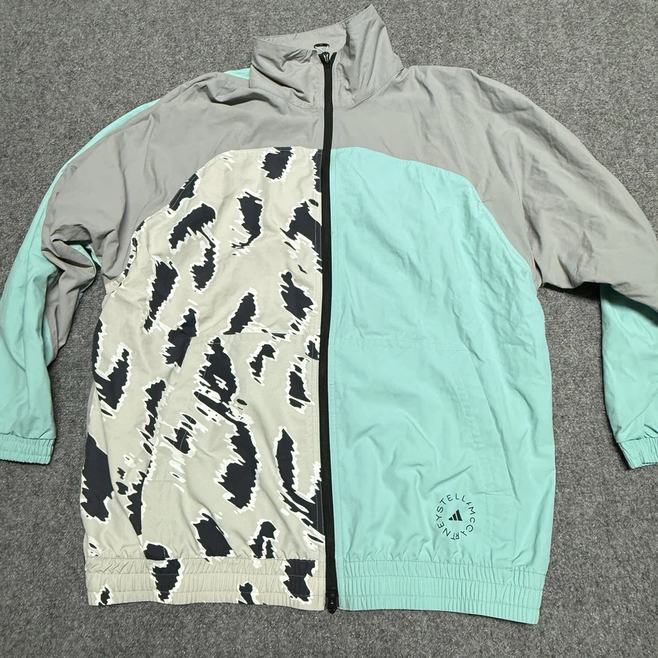 Спортивный костюм Adidas Stella McCartney большой синий жакет брюки комплект анималистический принт - Изображение 2 из 4