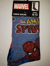 New Marvel Spiderman Socks Size 9-13
