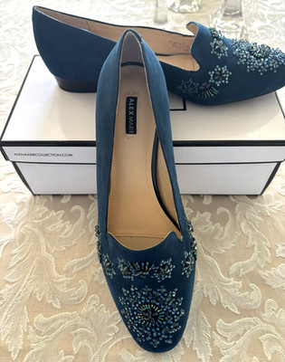 ALEX MARIE Jeweled Flat Shoe   - Lady Green  Size 9M. NIB