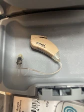 Moxie Hearing Aid Kit with Case and Accessories In Box Exc.  Condition