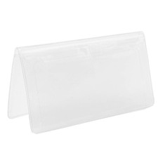 Clear Vinyl Checkbook Cover, Top Tear Personal VInyl Checkbook Cover