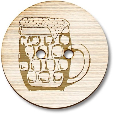Holzknöpfe ''Fassglas Bier'' (BT030145)