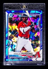 Geraldo Perdomo RARE PROSPECT ICE REFRACTOR CARD Arizona Diamondbacks