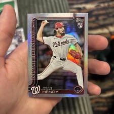 2025 Topps Update #US186 Cole Henry Rainbow Foil