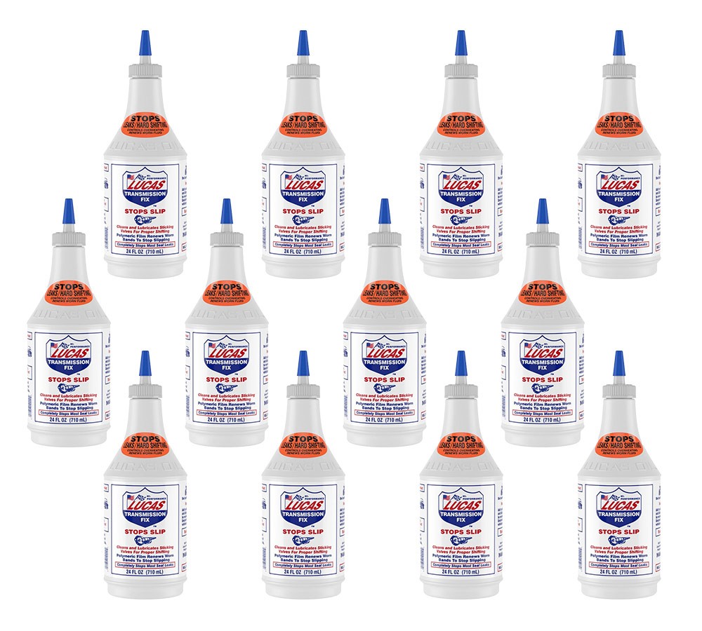 12Pcs Lucas Oil 10009 Transmission Fix Leak Stop Slip Treatment