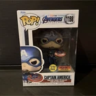 Funko Pop! Captain America #1198 Glow In The Dark Volcano X Exclusive Vinyl Fig…