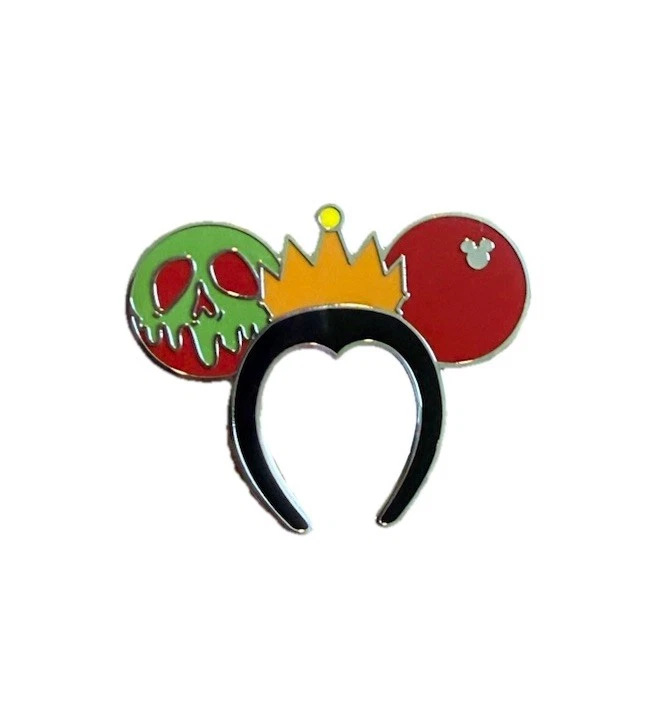 2026 Disney Hidden Pin Evil Queen Headband Ears Pin Disneyland Hidden DLR