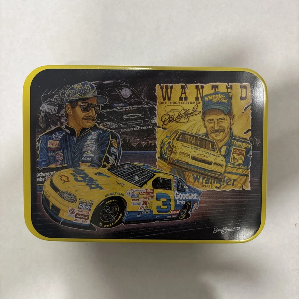 Dale Earnhardt Sr Tin Set Bundle 1:64 | Goodwrench Wrangler Taz | NASCAR Lot - Image 3 of 4