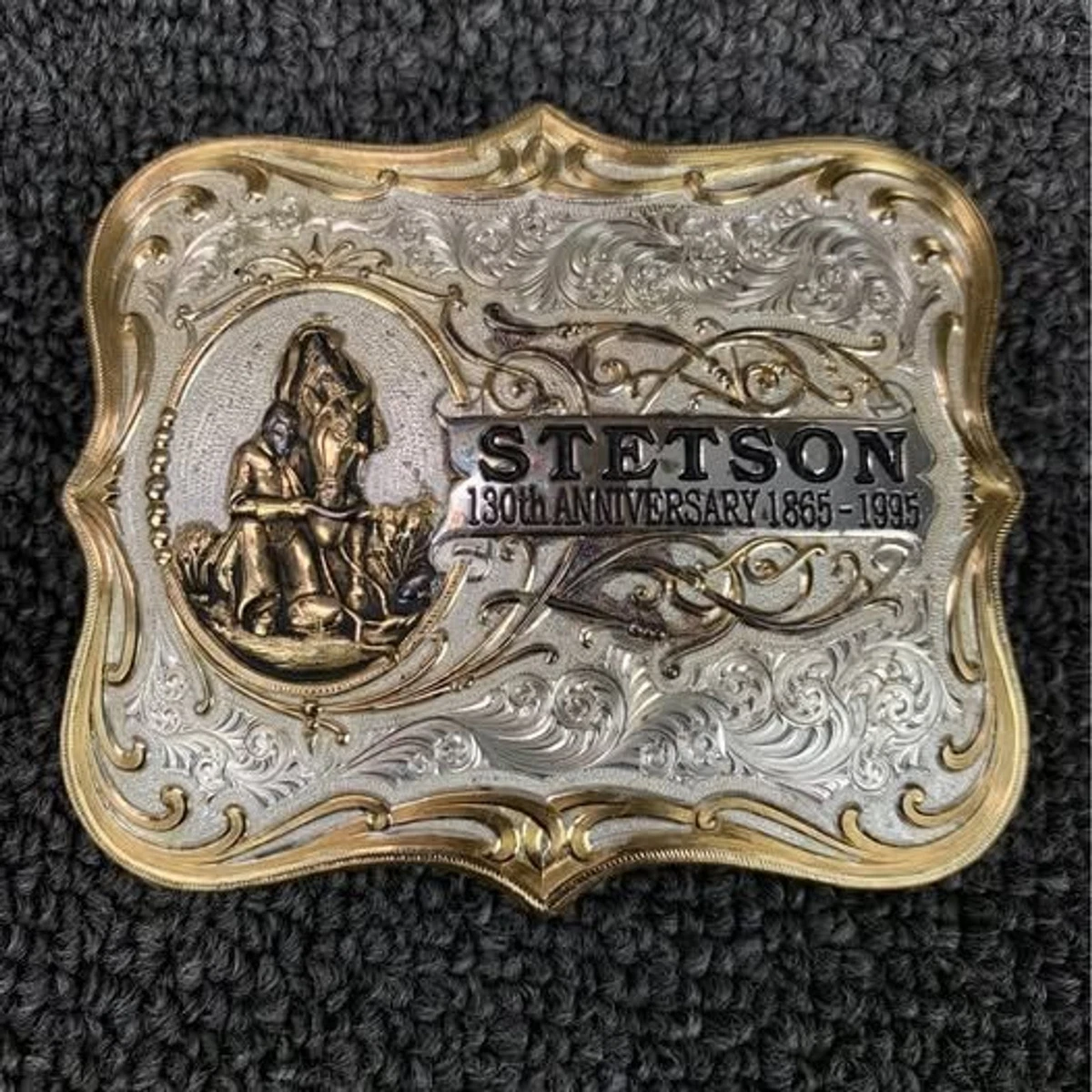MONTANA SILVERSMITHS STETSON バックル Stetson 130th Anniversary Limited Edition Montana Silversmiths