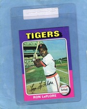 Ron LeFlore 1975 Topps #628 Tigers RC 1975 NEAR MINT-Mt -b
