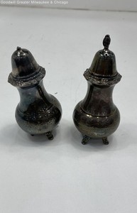 Vintage Ascot Sheffield Design Silver Plated Reproduction Salt & Pepper Shakers
