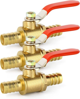 #ad #ad GASHER 3PCS 3 8 Inch Heavy Duty Brass Ball Valve Hose Barb with 180 barb $18.27