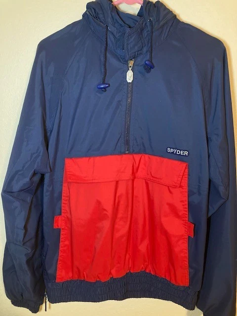 Vintage Spyder Entrant Jacket Men’s Small Red Blue 80s 90s Retro Made in Japan