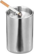 Car Ashtray, Car Ashtray with Lid Smell Proof, Stainless Steel Smokeless Ashtray