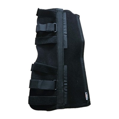 Breg 20  Leg Immobilizer Knee Brace Easy Fastened Black Neoprene Fabric