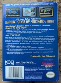 Bandit Kings of Ancient China NES 1991